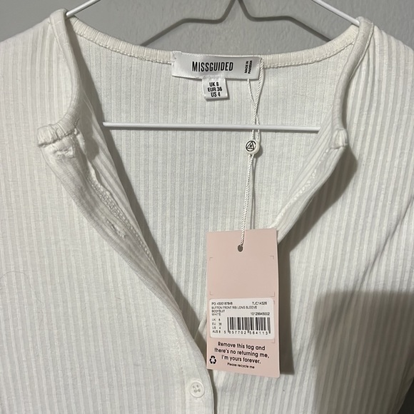 Button up long sleeve bodysuit - Picture 3 of 4